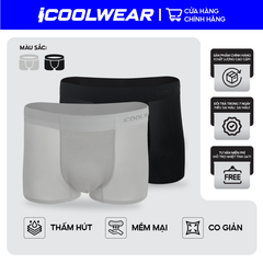 Combo 3 quần sịp nam BOXER ICOOLWEAR thun lạnh cao cấp, co giãn 4 chiều, kháng khuẩn tốt - VN004
