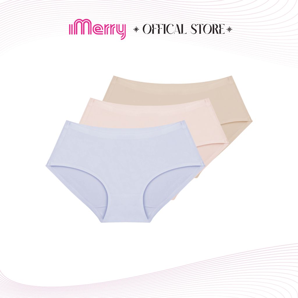 Quần lót nữ su iMerry cạp cao,basic nhiều màu dễ phối đồ vải su lạnh mềm mại mỏng nhẹ VQ028A