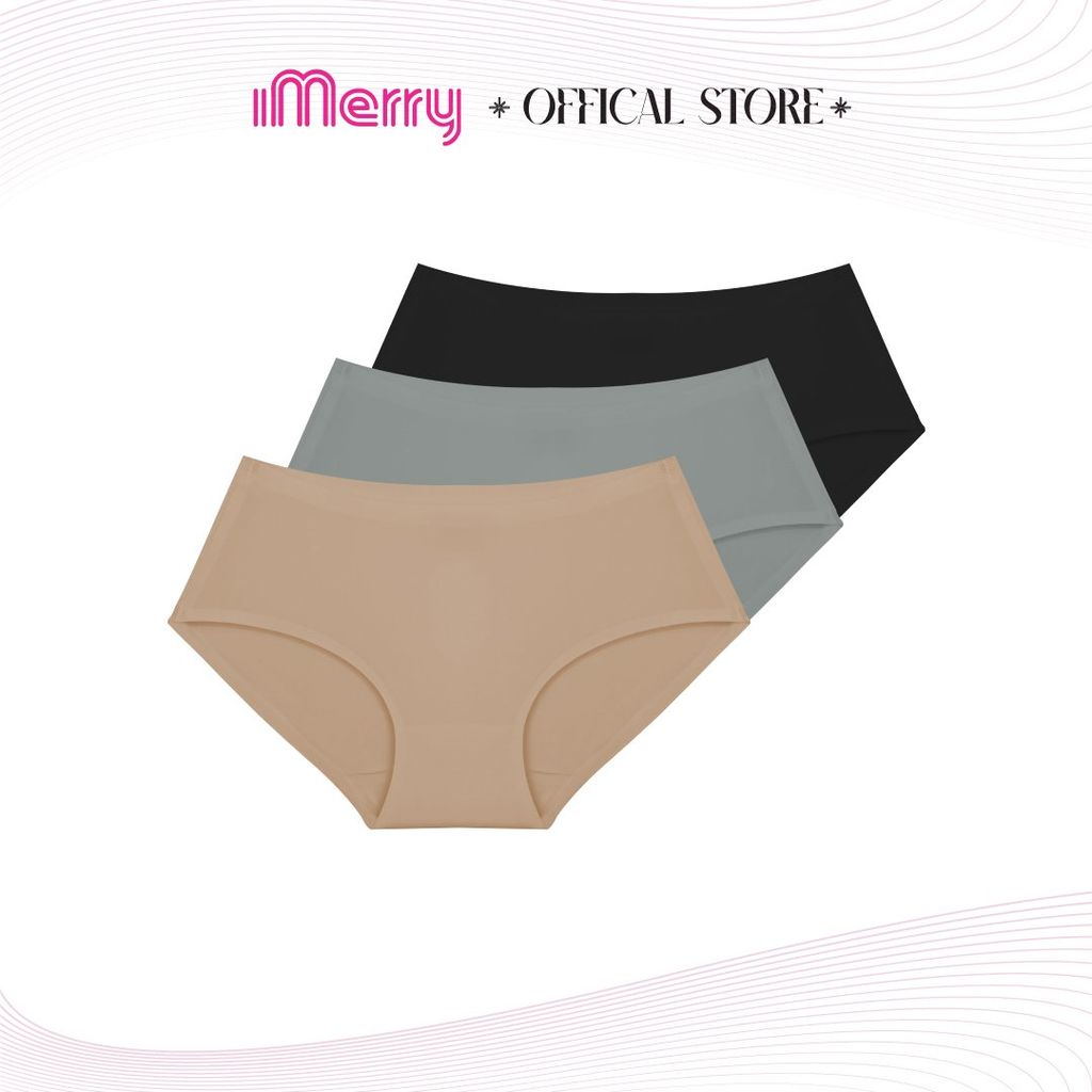 Quần lót nữ su iMerry cạp cao,basic nhiều màu dễ phối đồ vải su lạnh mềm mại mỏng nhẹ VQ028A