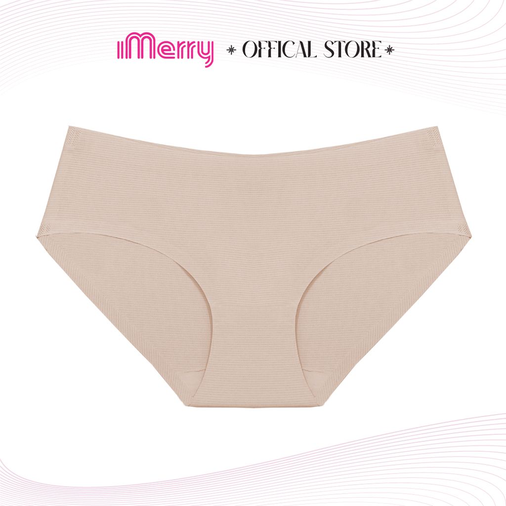 Combo 6 quần lót nữ bonding iMERRY cạp thấp không đường may,bề mặt lỗ li ti,thoáng khí VQ030