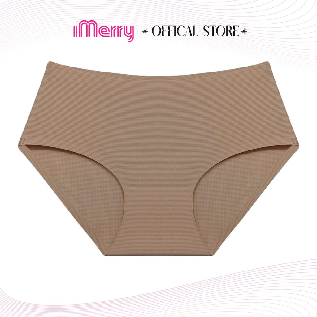 Combo 3 quần lót nữ bonding iMERRY cạp cao không đường may,không gây hằn vết,thiết kế bề mặt lỗ li ti,thoáng khí VQ030A