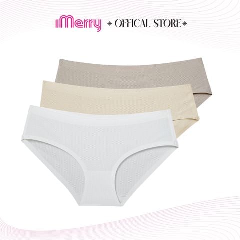 Combo 6 Quần lót nữ su đúc iMERRY cạp thấp thông hơi thoáng khí mềm mại co giãn thoải mái VQ029
