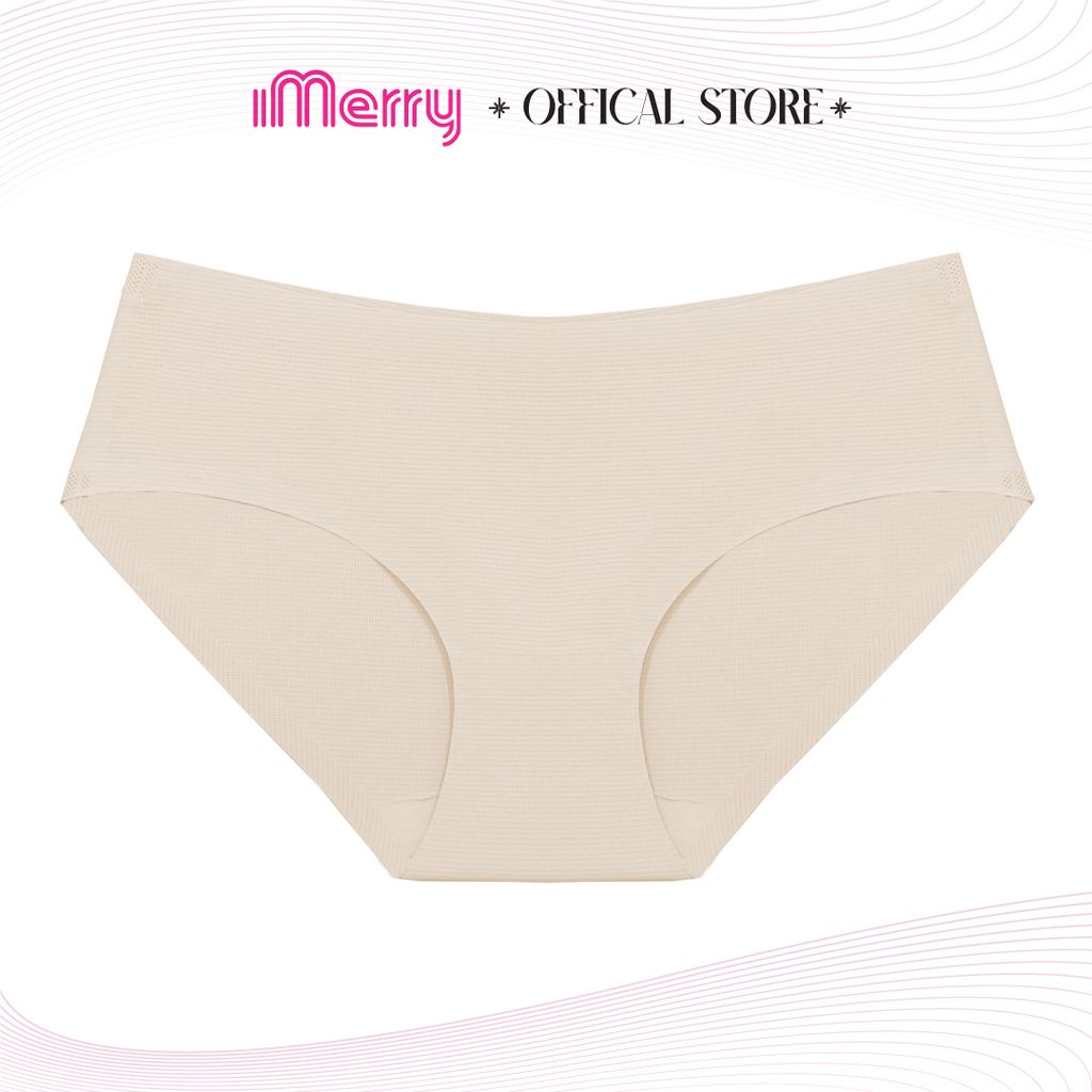 Combo 6 quần lót nữ bonding iMERRY cạp thấp không đường may,bề mặt lỗ li ti,thoáng khí VQ030