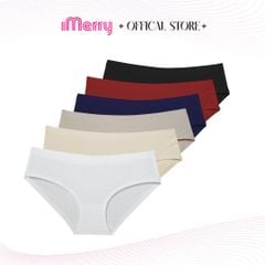 Combo 6 Quần lót nữ su đúc iMERRY cạp thấp thông hơi thoáng khí mềm mại co giãn thoải mái VQ029