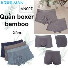 Combo 3 quần lót nam ICOOLWEAR Boxer Bamboo cao cấp kháng khuẩn khử mùi - VN007