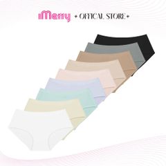 Combo 9 quần lót nữ su iMerry cạp cao,basic nhiều màu dễ phối đồ vải su lạnh mềm mại mỏng nhẹ VQ028A