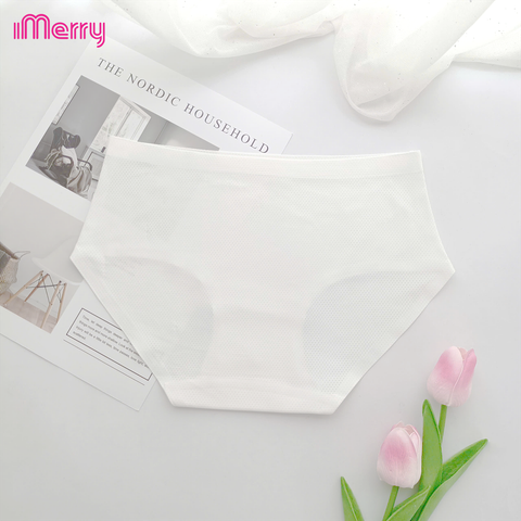 Combo 6 Quần lót nữ su đúc thông hơi iMerry cạp cao không đường may,không lộ đường hằn VQ029A