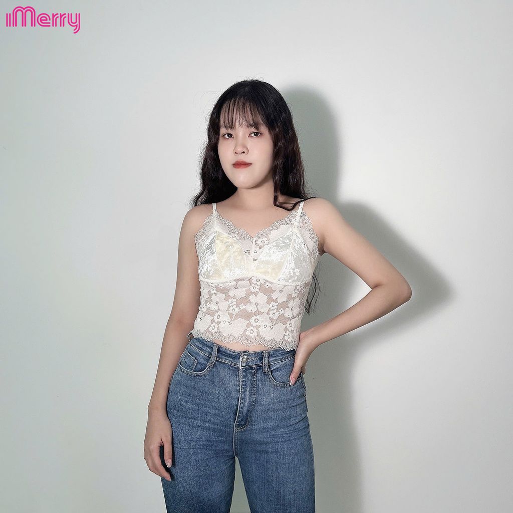 Áo lót bralette nhung ren iMerry với hai form dáng ngắn và dáng dài,chất liệu cao cấp,đa dạng phong cách