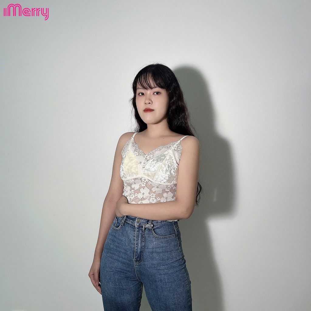 Áo lót bralette nhung ren iMerry với hai form dáng ngắn và dáng dài,chất liệu cao cấp,đa dạng phong cách