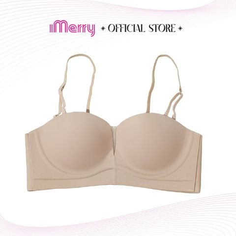 Áo lót su nữ iMerry cúp ngang,mút dày,không gọng,nâng đỡ và định hình vòng 1 gọng gàng,đầy đặn VA020