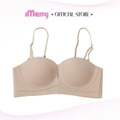 Áo lót su nữ iMerry cúp ngang,mút dày,không gọng,nâng đỡ và định hình vòng 1 gọng gàng,đầy đặn VA020