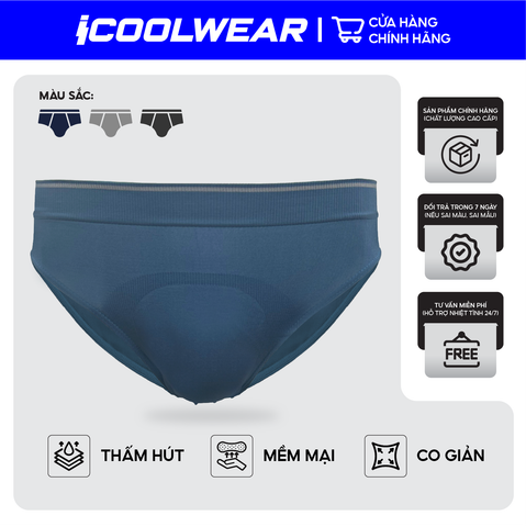 Combo 3 Quần Sịp Tam Giác Nam iCoolwear, Chất Mềm Mát, Thấm Hút, Thoáng Khí, Nhanh Khô -VN009