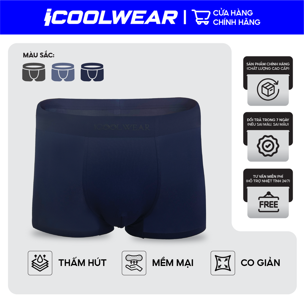 Combo 3 quần lót nam vải Modal iCOOLMAN VN003