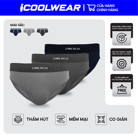 Combo 3 quần lót nam thun lạnh iCOOLMAN VN005