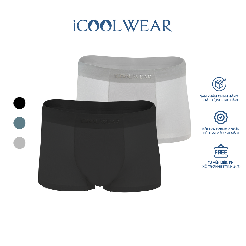 Combo 3 quần lót Boxer nam chất liệu Modal cao cấp mềm mịn, thoáng mát - VN001