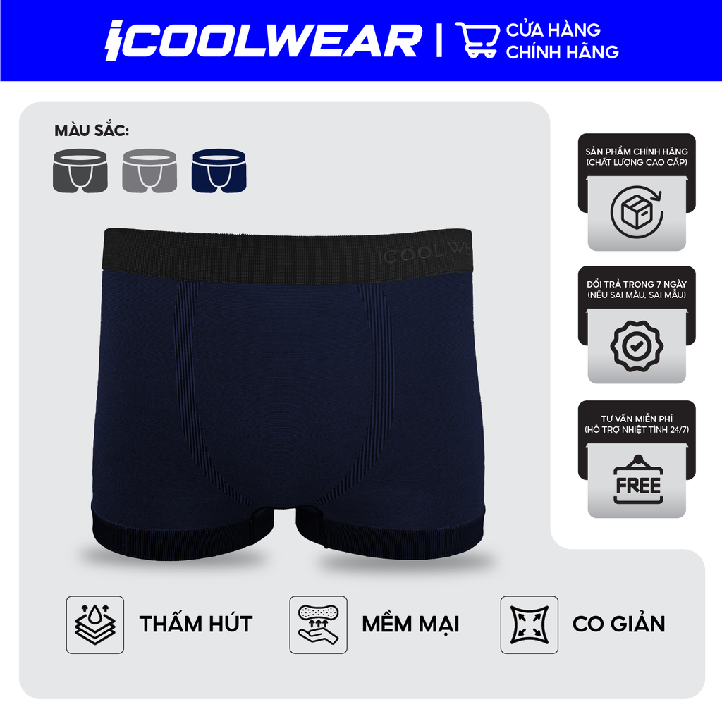 Combo 3 quần lót nam thun lạnh iCOOLMAN VN006