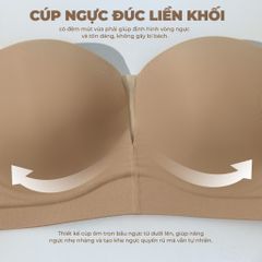 Áo lót su nữ iMerry cúp ngang,mút dày,không gọng,nâng đỡ và định hình vòng 1 gọng gàng,đầy đặn VA020