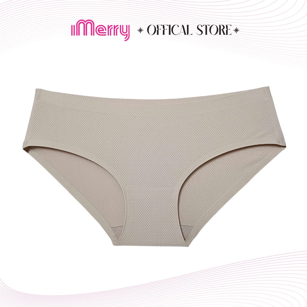 Combo 3 quần lót nữ su đúc iMERRY cạp thấp thông hơi vải thoáng khí mềm mại co giãn nhiều thoải mái VQ029
