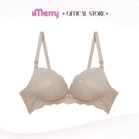 Áo lót ren iMERRY không gọng thoải mái, không mút nâng nhẹ, phối ren tinh xảo VA006