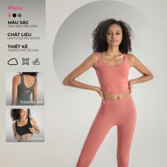 Áo thể thao tập gym yoga iMerry đai lưng chéo cách điệu BRA2128