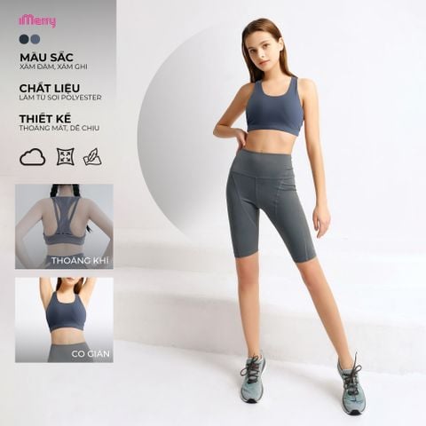 Áo bra thể thao cách điệu hai dây lưng tập gym thể thao - BR2412