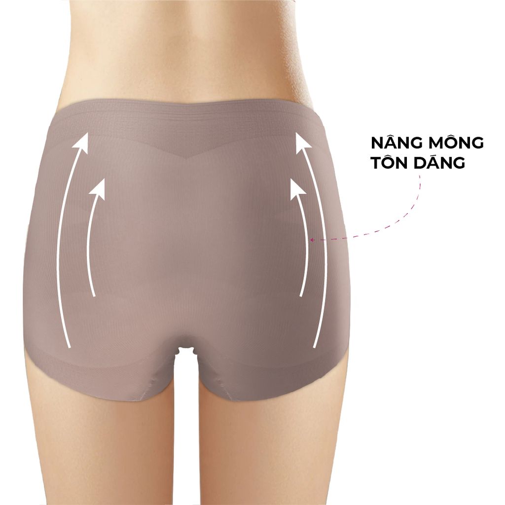 Quần lót lưng cao iMERRY ôm trọn vòng 3, không viền, tôn dáng, thon gọn vùng bụng dưới VQ009