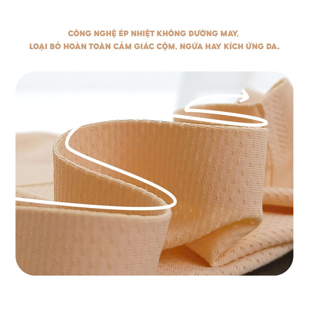 Combo 6 Quần lót nữ su đúc thông hơi iMerry cạp cao không đường may,không lộ đường hằn VQ029A