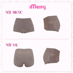 Quần lót lưng cao iMERRY ôm trọn vòng 3, không viền, tôn dáng, thon gọn vùng bụng dưới VQ009