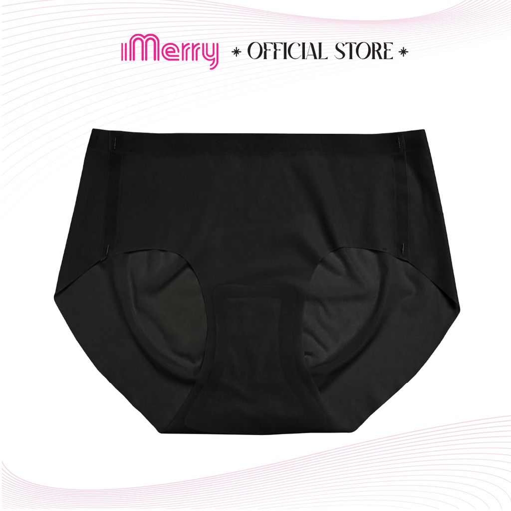 Quần lót su lụa băng nữ iMERRY không đường may cạp cao mỏng nhẹ, mềm mại thoáng mát VQ008A
