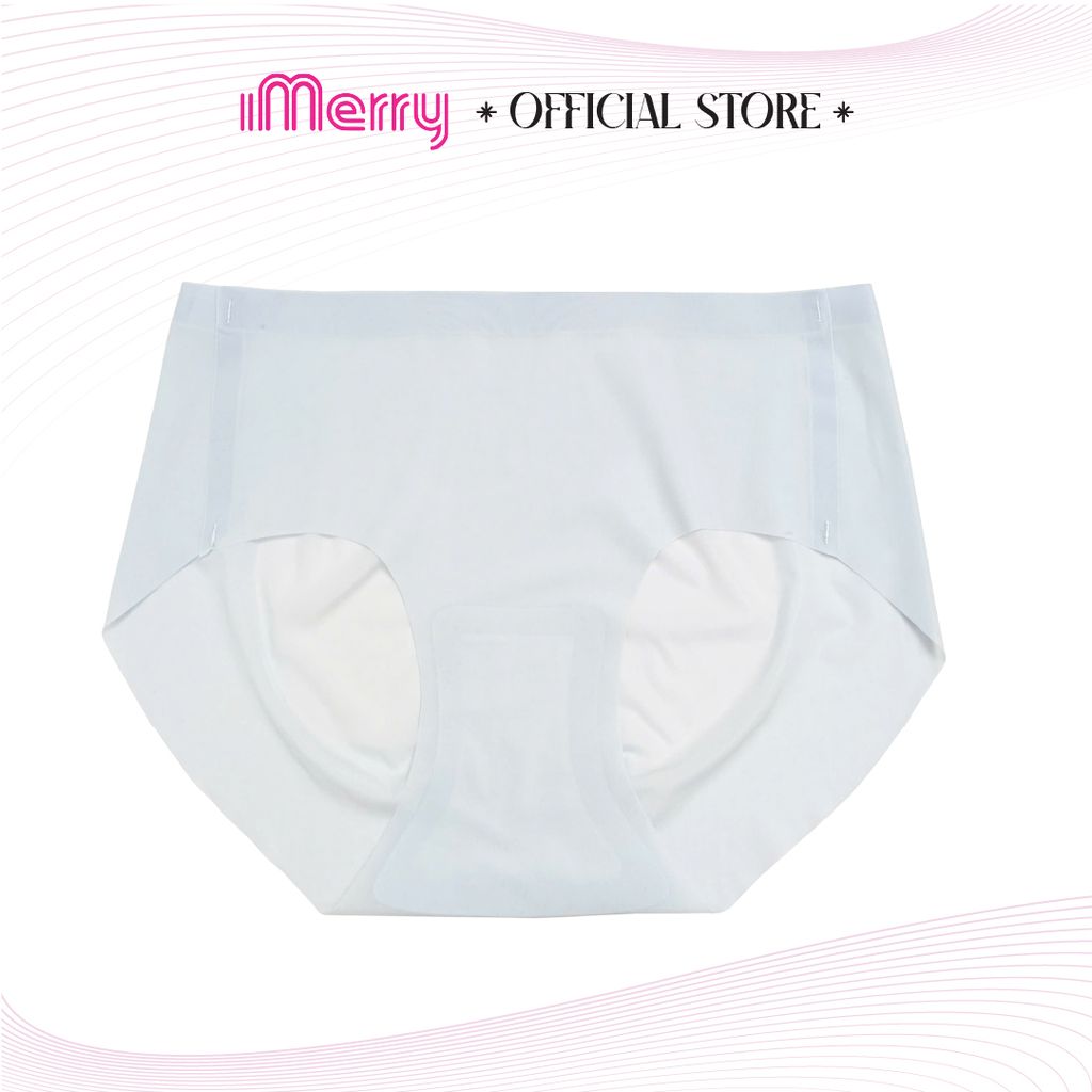 Quần lót su lụa băng nữ iMERRY không đường may cạp cao mỏng nhẹ, mềm mại thoáng mát VQ008A