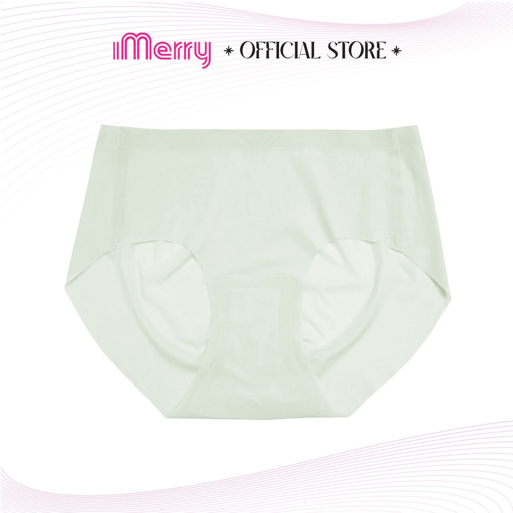 Quần lót su lụa băng nữ iMERRY không đường may cạp cao mỏng nhẹ, mềm mại thoáng mát VQ008A