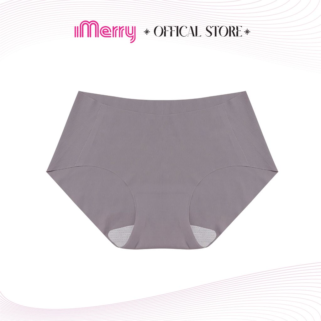 Combo 6 quần lót su tăm nữ iMERRY cạp cao không viền mỏng nhẹ VQ042