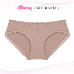Combo 3 quần lót cotton nữ iMERRY phối ren cao cấp kiểu dáng bikini thoáng khí, thoải mái VQ020
