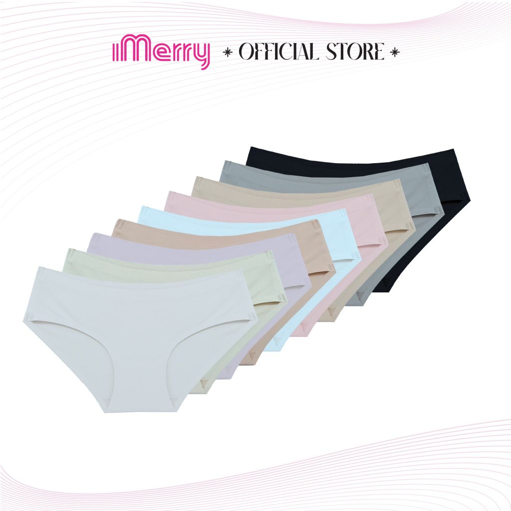 Combo 9 Quần Lót Nữ Su iMerry cạp thấp,basic nhiều màu dễ phối đồ vải su lạnh mềm mại mỏng nhẹ VQ028