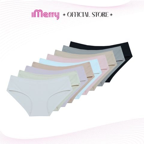 Combo 9 Quần Lót Nữ Su iMerry cạp thấp,basic nhiều màu dễ phối đồ vải su lạnh mềm mại mỏng nhẹ VQ028