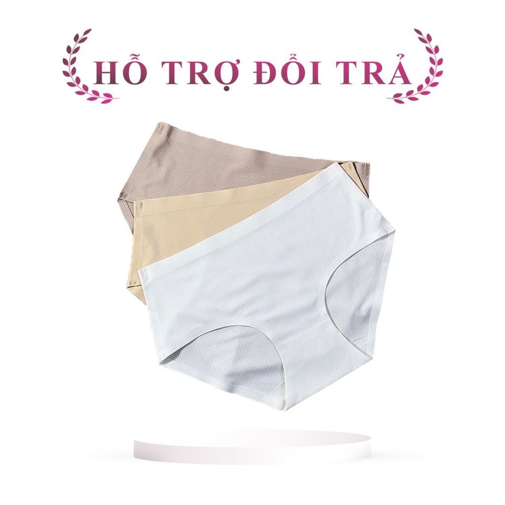 Combo 3 quần lót nữ su đúc thông hơi iMERRY cạp cao không đường may,không gây hằn vết,vải thông hơi,thoáng khí VQ029A