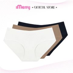 Combo 3 quần lót nữ bonding iMERRY cạp thấp không đường may,không gây hằn vết,thiết kế bề mặt lỗ li ti,thoáng khí VQ030