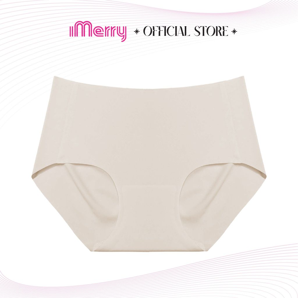Combo 3 quần lót su nữ iMERRY không viền không đường may cạp cao, thiết kế mặt sau nâng mông,vải mềm mại thoáng mát VQ031