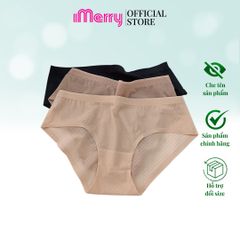 Combo 3 quần lót su hoa văn caro iMerry cạp thấp vải lưới hoa văn cao cấp mềm mịn thoáng mát không hằn thoải mái VQ036