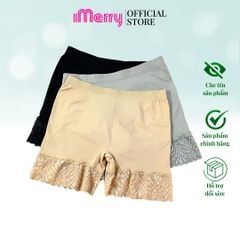 Quần mặc váy seamless iMERRY hỗ trợ nâng mông ,dệt liền thoáng khí,phối ren cao cấp VQ079 (Combo 3 quần)
