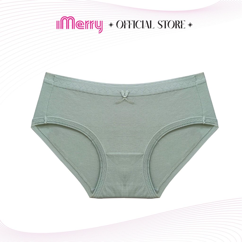 Combo 3 quần lót cotton nữ iMERRY cạp cao kháng khuẩn,thun co giãn 4 chiều phối ren thoáng khí VQ093