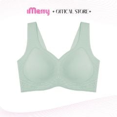 Áo Ngực Su Không Gọng Đệm Mỏng 1cm Bản Lưng Cao Nâng Ngực Không Móc Cài Chất Su Lạnh Mềm Mại iMERRY VA007