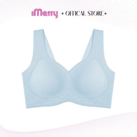 Áo Ngực Su Không Gọng Đệm Mỏng 1cm Bản Lưng Cao Nâng Ngực Không Móc Cài Chất Su Lạnh Mềm Mại iMERRY VA007
