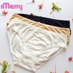 Combo 3 quần lót Cotton gỗ sồi nữ iMERRY kiếu dáng bikini viền thun mỏng nhẹ,co giãn tối đa,mặc thoải mái VQ096