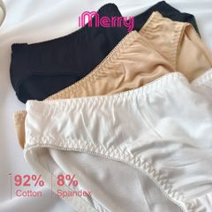 Combo 3 quần lót cotton nữ iMERRY kiểu dáng bikini thoáng khí, thoải mái VQ095