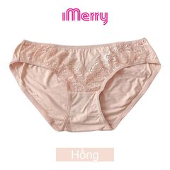 Combo 3 quần lót cotton nữ iMERRY phối ren cao cấp kiểu dáng bikini thoáng khí, thoải mái VQ094