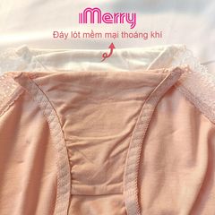 Combo 3 quần lót cotton nữ iMERRY phối ren cao cấp kiểu dáng bikini thoáng khí, thoải mái VQ094