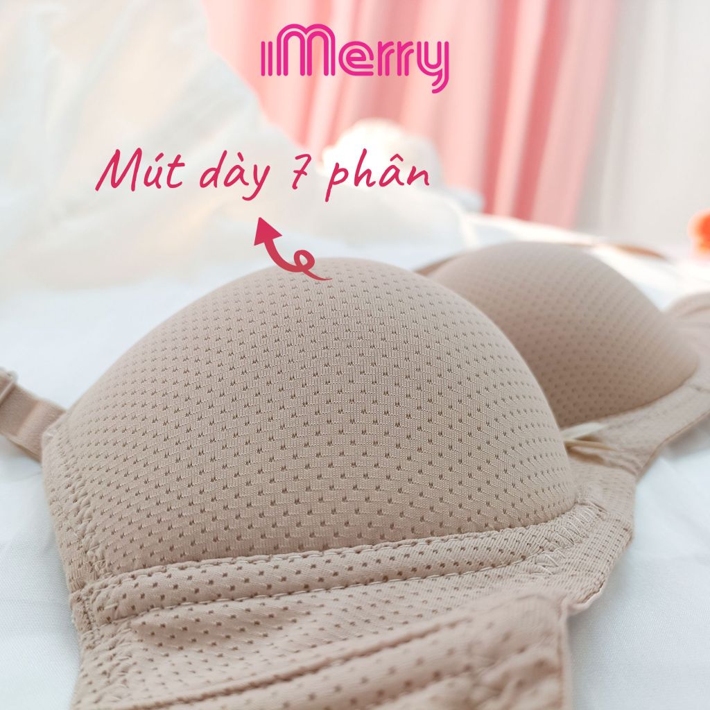 Áo lót su thông hơi iMERRY không gọng mút dày 7F thông thoáng,siêu nâng ngực,thoải mái VA8615