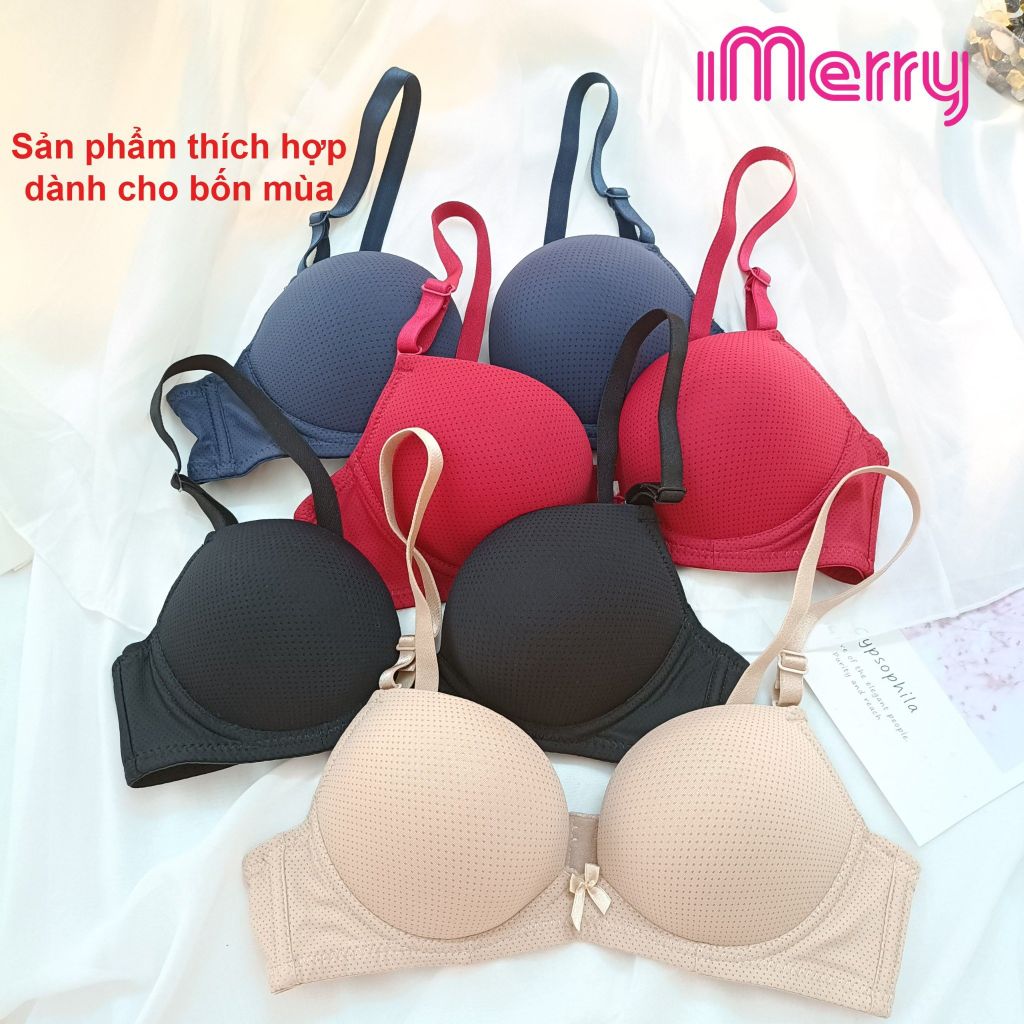 Áo lót su thông hơi iMERRY không gọng mút dày 7F thông thoáng,siêu nâng ngực,thoải mái VA8615