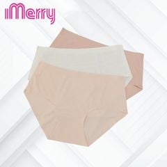 Combo 3 quần lót nữ bonding iMERRY cạp cao không đường may,không gây hằn vết,thiết kế bề mặt lỗ li ti,thoáng khí VQ030A